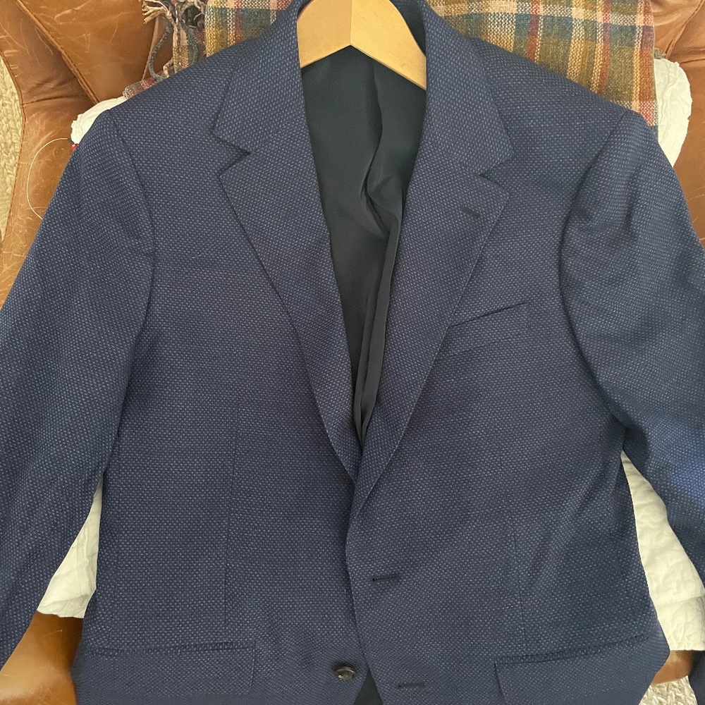 Bonobos Birdseye Navy Blazer 40R Slim Fit